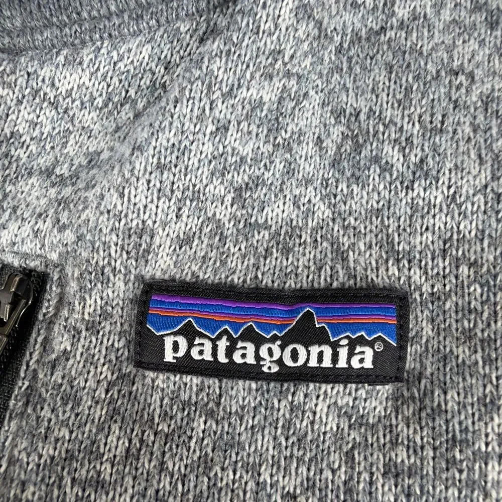 Patagonia Better Sweater Men's 1/4 Zip Fleece Pullover NICKEL / FORGE GREY S